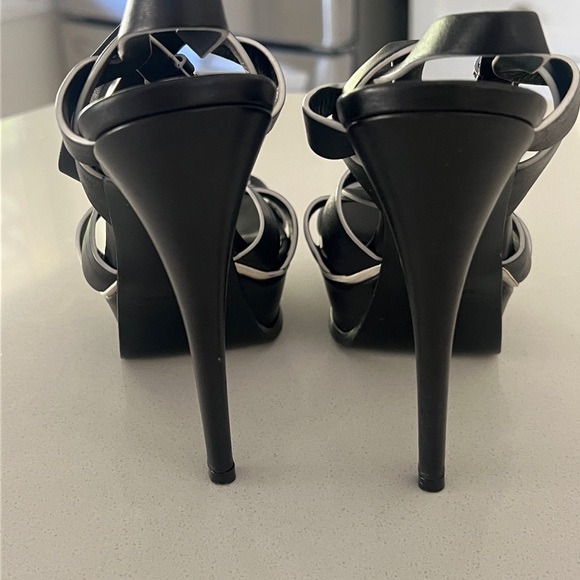 Saint Laurent Black and White Heels - Picture 12 of 12